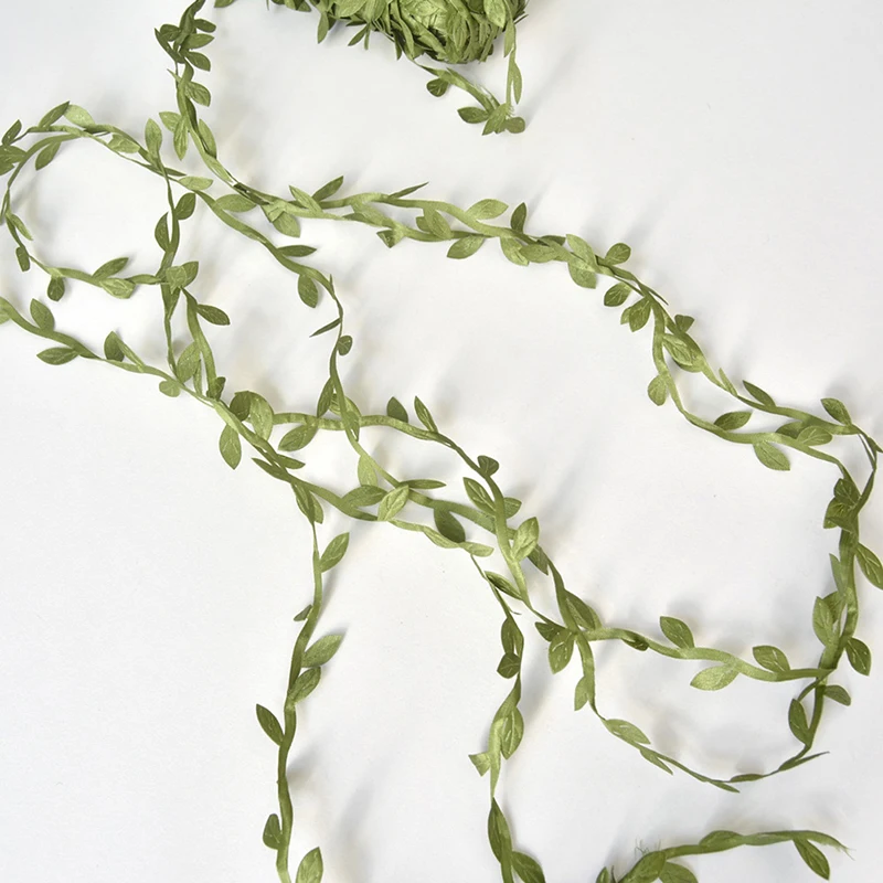 40 м имитация зеленого листа тростника искусственные растения для декора лозы ивы лозы переплетения декоративный венок праздничные вечерние украшения
