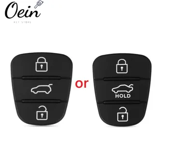 

Remote Car key 3 Buttons Rubber Button Pad For Hyundai Solaris Accent Tucson l10 l20 l30 Kia Rio Ceed Flip auto Car Key Shell