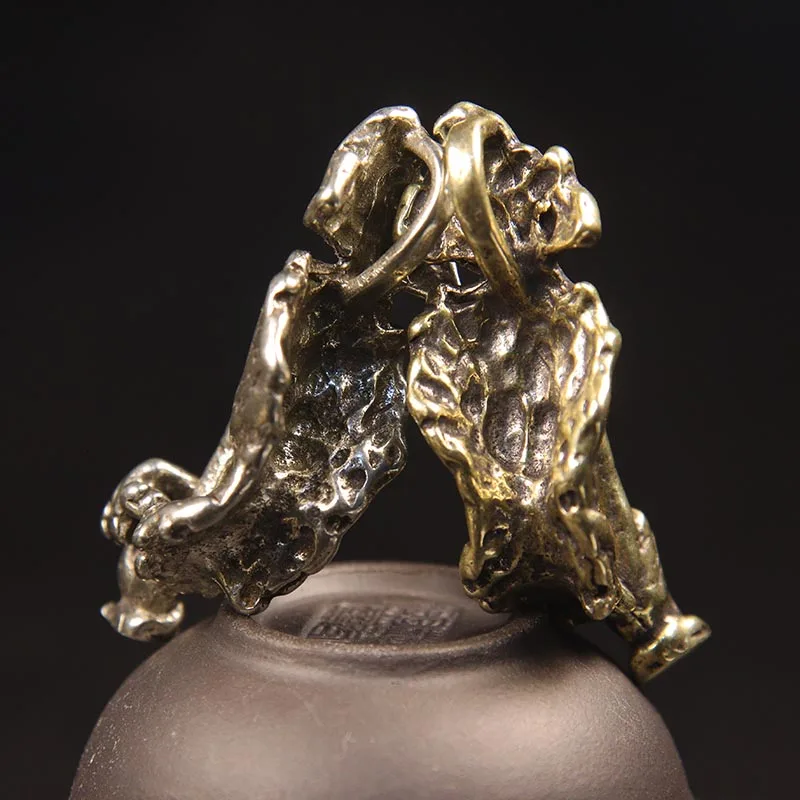 brass quiet keychain pendant (10)