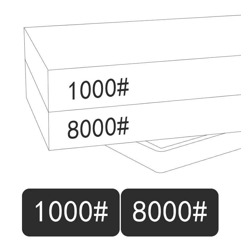 1 шт., профессиональная точилка для кухонных ножей, точильный камень для воды, система заточки, масляный каменный корунд, точильные камни - Цвет: 1000 8000