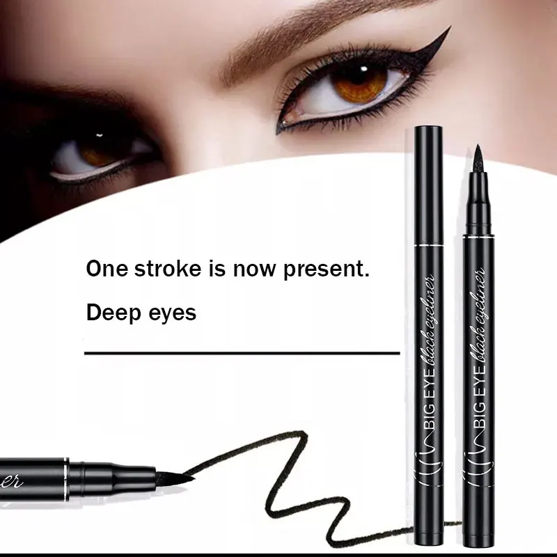 1PC Women Eyeliner Liquid Pen Waterproof Long Lasting Quick Drying Smooth Eye Liner Pen Pencil Cosmetic Lady Beauty Make Up Tool