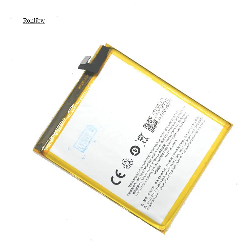 Ronlibw 3020mAh BT15 Замена батареи для M3S батареи с номером отслеживания