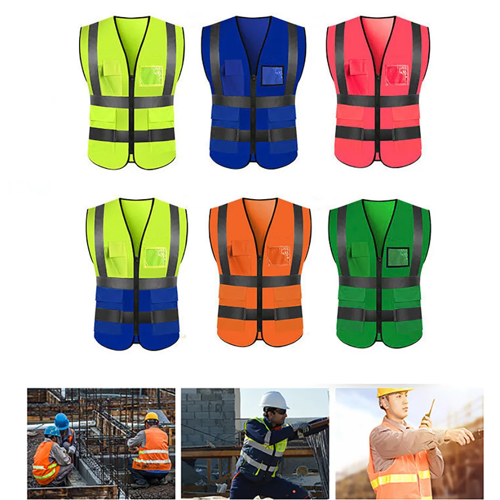

High Visibility Running Reflective Vest Security Equipment Night Work Tops For Outdoor Sports And Operations Safety