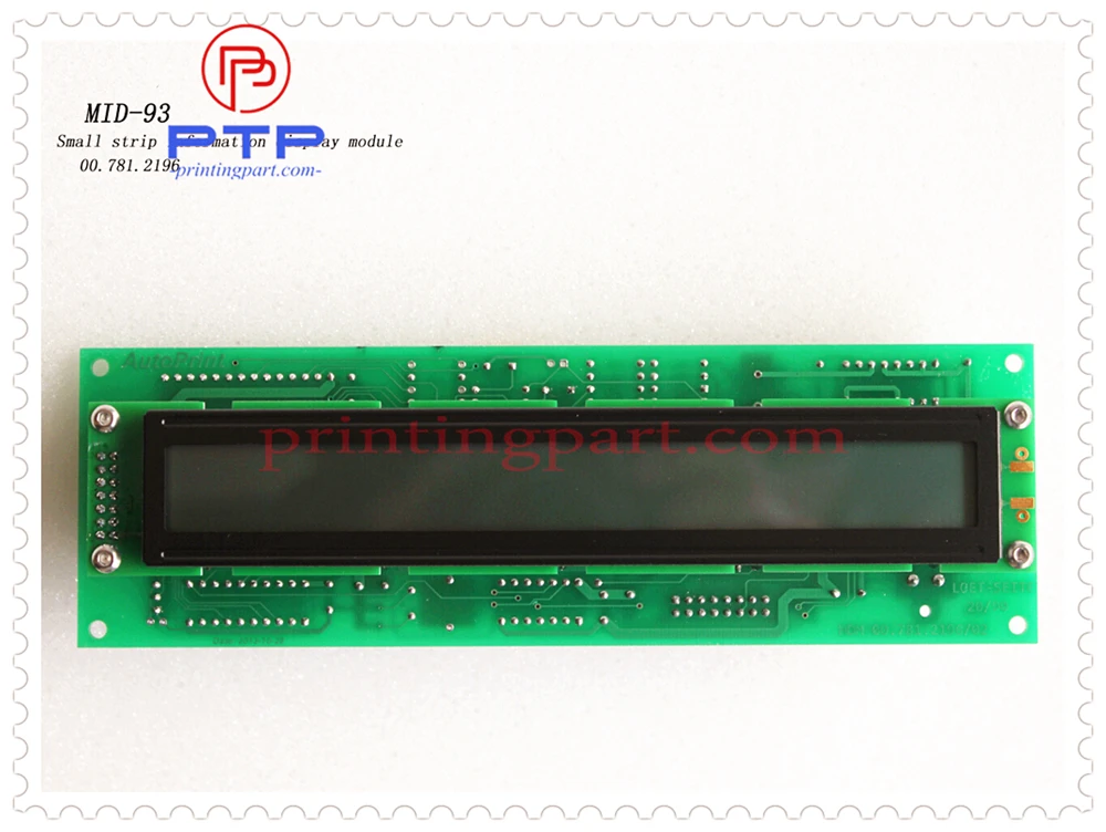 Подходит для принтера Heidelberg MID93 00.781.2196 00.781.4974 00.785.0224 дисплей CD/SM102 PM/SM74 MO/SM52 |