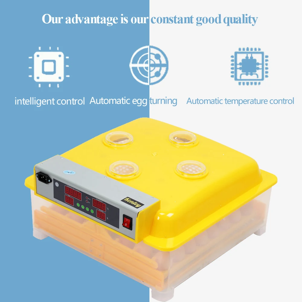 

Automatic 48 Chicken Duck Quail Egg Incubator Mini Incubator Digital Temperature Control Brooder