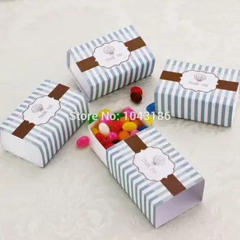 

Free Shipping 100pcs/Lot Newest Thank You Favor Box Beach Wedding Favors Box Seashell Candy Box Unique Party Favors Gift Boxes