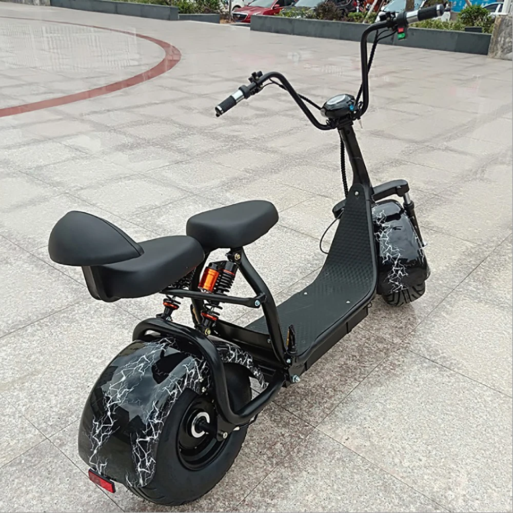 Citycoco светодиодные фары 1500 Вт бесщеточный двигатель литиевая батарея 60V12A