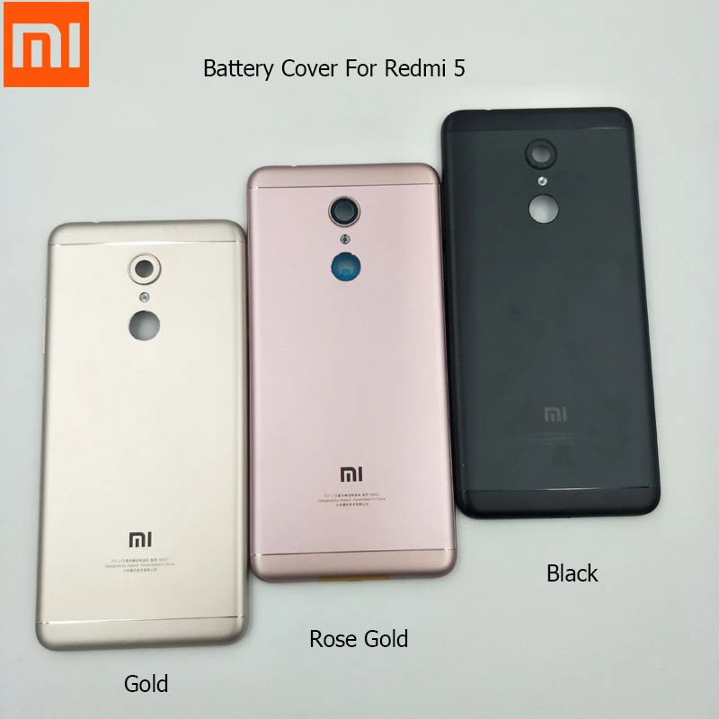 Оригинальный Корпус для Xiaomi Redmi 5 Matel задняя крышка батарейного отсека Запасные
