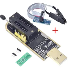 Clip de Test SOIC8 SOP8 et Module de programmeur Flash EEPROM série 24 25, USB CH341A