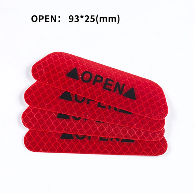 4 шт. Светоотражающая наклейка на дверь автомобиля открытая для Chevrolet Cruze Niva Aveo Epica