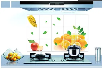 

Kitchen Sticker Wall Sticker Orange Oil-proof Sticker High Temperature Resistant Aluminum Po Oil-proof Sticker Ay3023