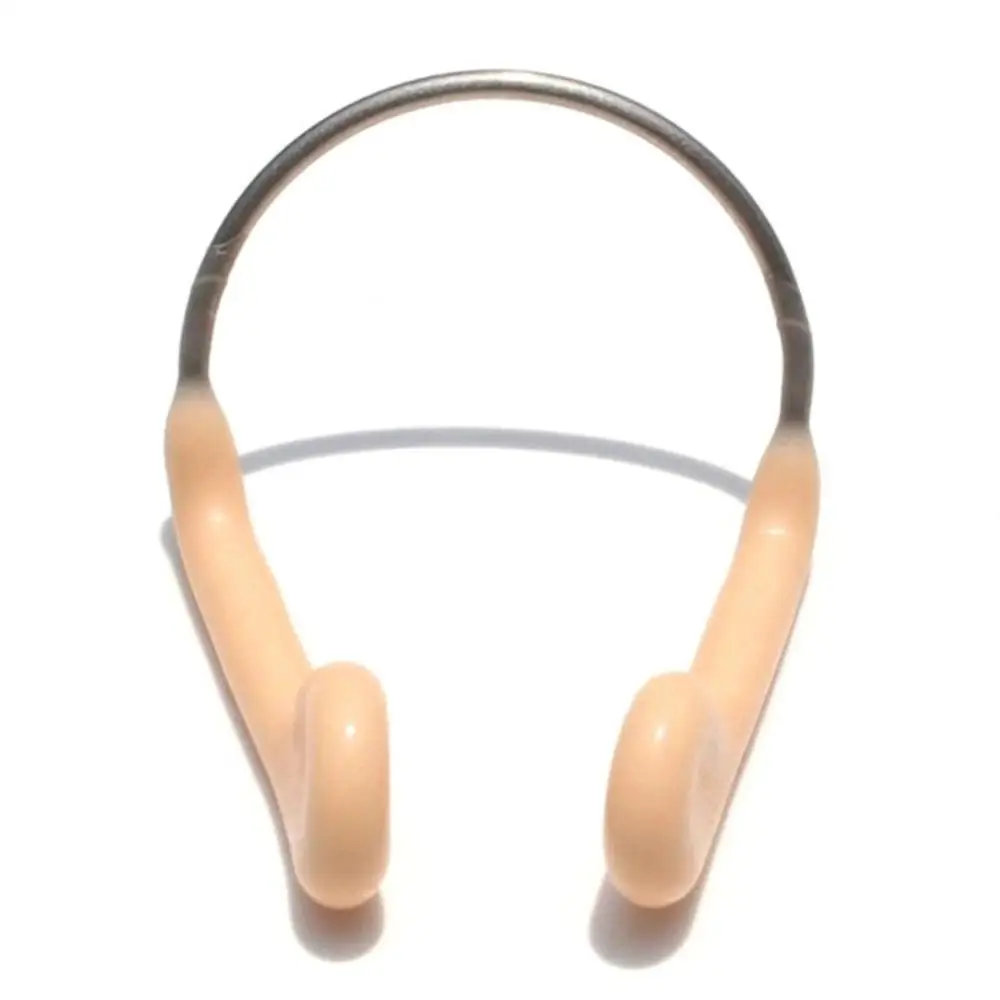 Unisex Durable Non-Skid Soft Silicone Steel Wire Nose Clip for Swimming Diving Water Sports Metal Nose Clip Swimming Accessories swimming nose clip