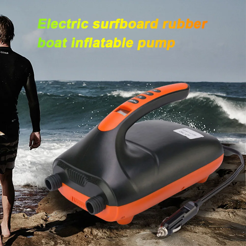 

Outdoor Portable Surfboard Backlit Smart Auto For Inflatable Boat Electric LCD Screen Dual Stage Practical Kayak Air Pump Sport
