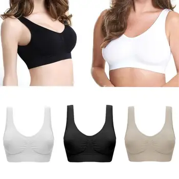 

Women Fitness Yoga Sports Bra Wrap Sleep Yoga Sports Bra Vest Women's Small Tank Seamless Single Layer Sleep Bra Without Pad