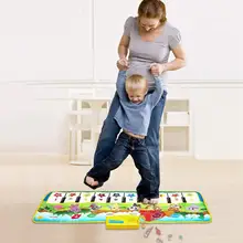 100x36 см музыкальный коврик клавиатура фортепиано игровой коврик Новорожденный ребенок сенсорный Игровой музыкальный коврик Обучающие игрушки для детей подарок на день рождения