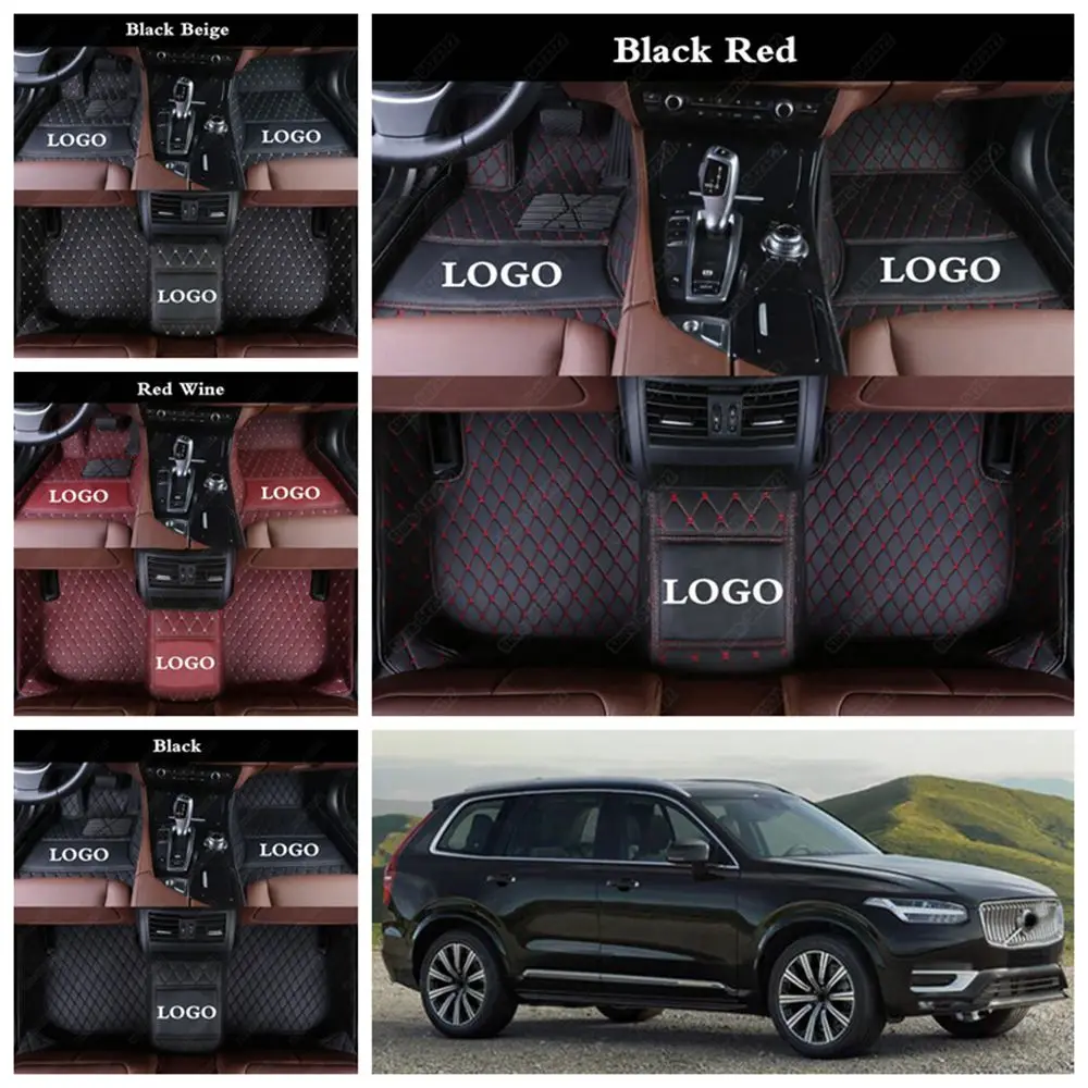 Автомобильный коврик для пола автомобиля для Volvo XC40 XC60 XC70 XC90 V40 V60 V90 C30 S40 S60 S80 S90 Авто Водонепроницаемый автомобильный коврик