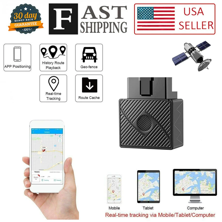OBD II gps трекер OBD Plug Play автомобильный GSM OBD2 gps-трекер локатор OBDII с онлайн-программным обеспечением приложение для IOS Android