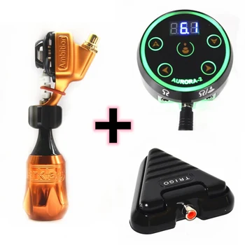 

2020 Newest Rotary Tattoo Machine KIt Include Swiss Motor Rotary Machine With Aurora-II Tattoo Power Supply Foot Pedal
