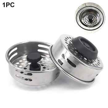 

Hair Catcher Cover Stopper Basin Kitchen Sink Sewer Filter Closed Type Bathroom Stainless Steel Strainer Shower Floor Drain