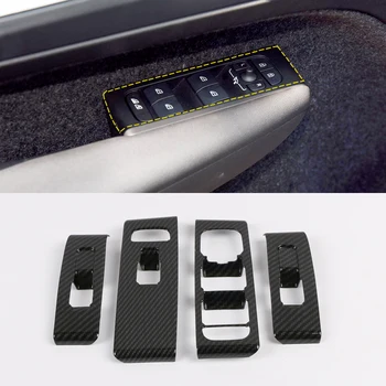 

LHD!! For Volvo XC40 2018-2020 Interior Window Lift Switch Buttons Frame Decoration Cover Trim Car Styling