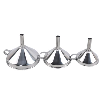 

Detachable Filter Functional Stainless Steel Kitchen Oil Honey Funnel Liquid Water Tool