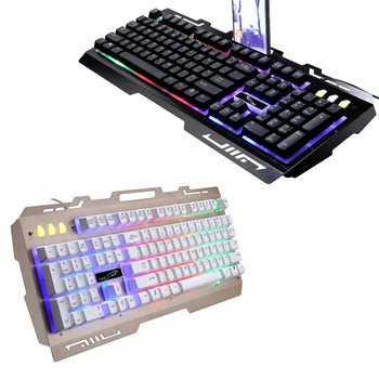 

Gaming Mechanical Keyboard Wired Keyboard With Colorful LED BackLight For PC/laptop/MAC 104 Keycaps Teclado Mecanico Keyboard