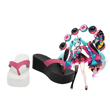 

2020 Anime VOCALOID Hatsune Miku Magical Mirai boots Cosplay Shoes
