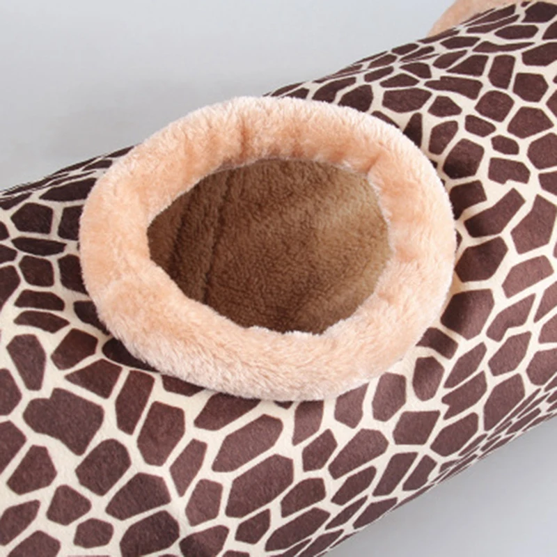 Practical Folding Channel Tunnel Pet Cat Bed Small Dog Puppy Kennel Cat Sleeping Bag Warm Nest