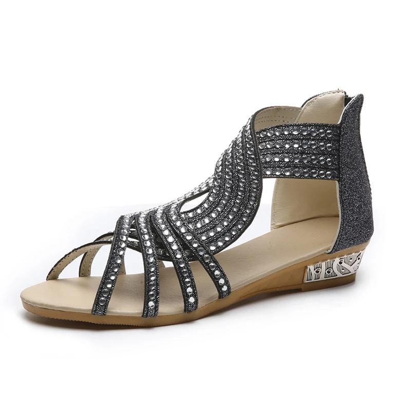 zip gladiator sandals