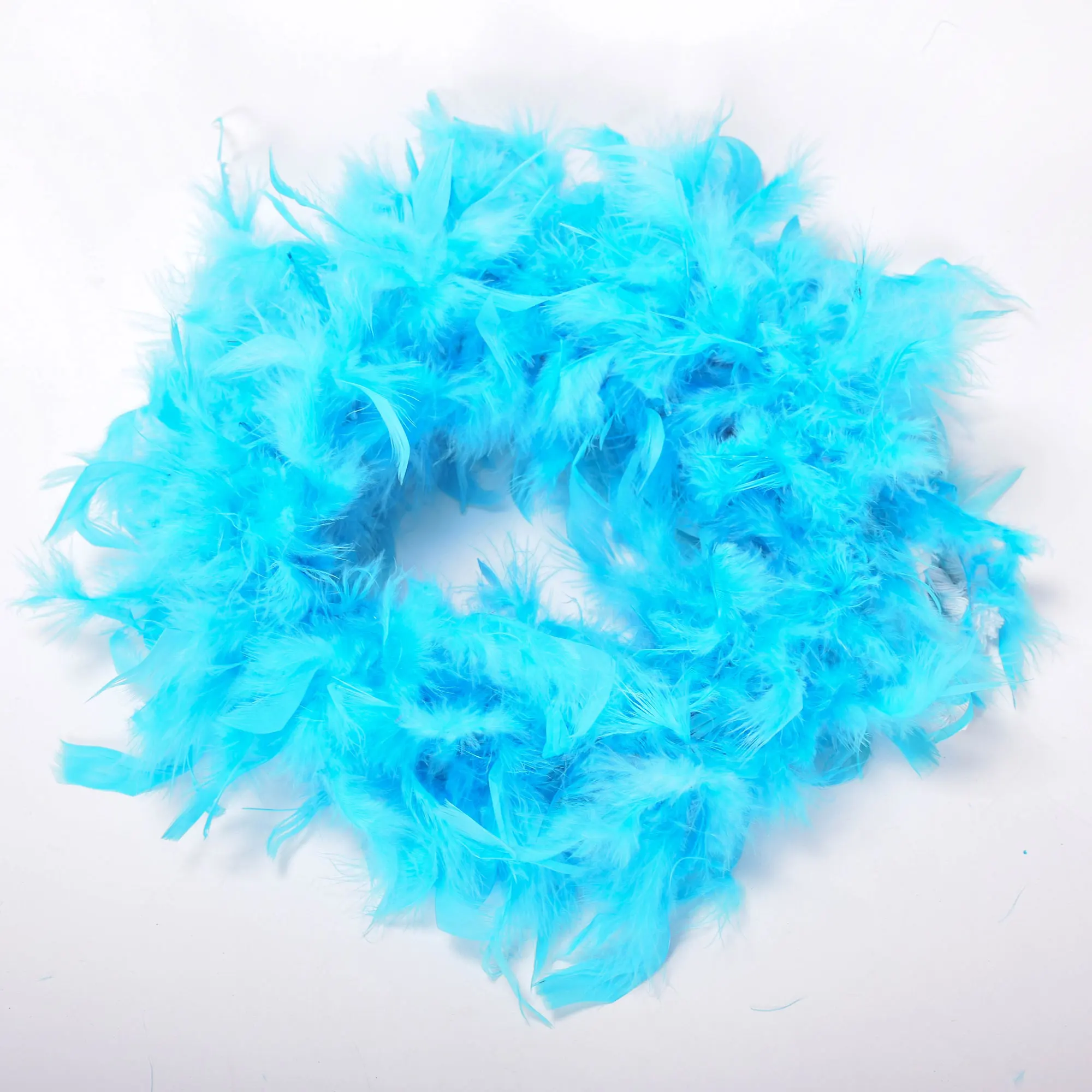 2M Multi Color Fluffy Handcraft Ostrich Feather Plume Boas Scarf Clothes for Wedding Valentine Day Decoration Performance Dance