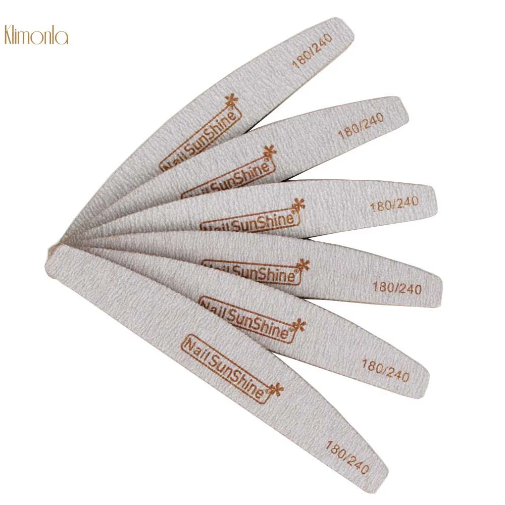 6Pcs Nail File Buffer Block 180/240 Sandpaper Professional Acrylic Nail Art Buffing Manicure Pedicure Art Tools DIY Nails Rasp