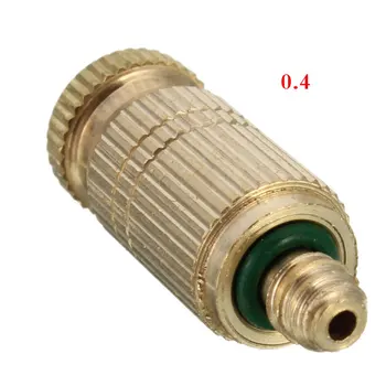

Copper Spray Nozzle Humidifier Nozzle 3/16 Connector Vegetable Irrigation Fountain 0.1-0.4mm Gardening Accessories