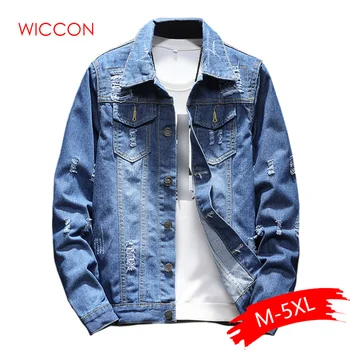 

Mens Denim Jacket Trendy Fashion Hip Hop Streetwer Ripped Denim Jacket Mens Jeans Jacket Cowboy Coats Clothing