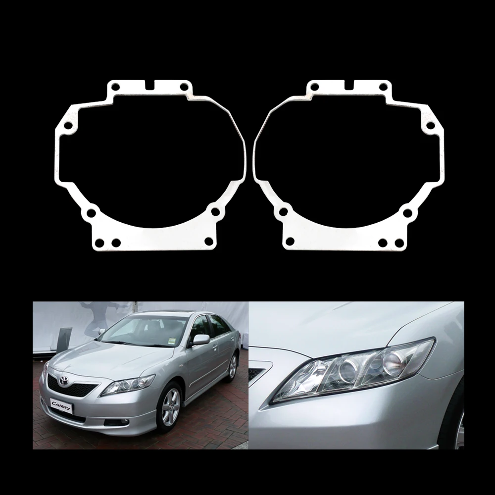 

TAOCHIS Car Styling Frame Adapter Hella 3r 3 Projector Lens Retrofit for TOYOTA CAMRY V40 2006-2009