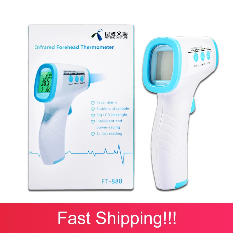 

FAST SHIP! Baby/Adult Digital Termomete Infrared Forehead Body Thermometer Gun Non-contact Temperature Measurement Device