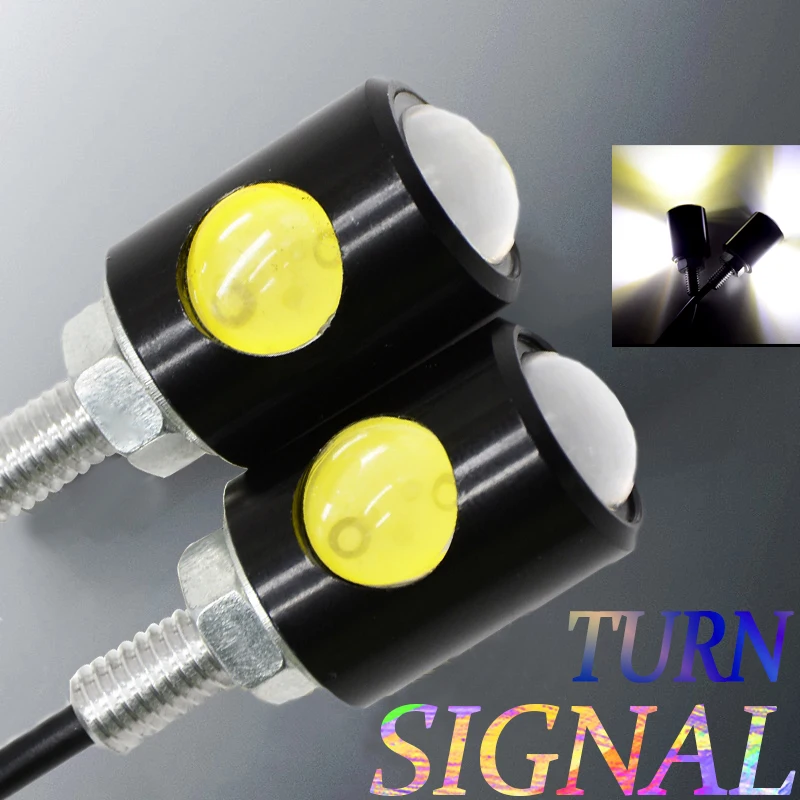 

Unversal Turn signals motorcycles in signal lamp Motorcycle Turn Signals Light LED For KAWASAKI NinjaZX14R ZX6R ZX6RR Versys ABS