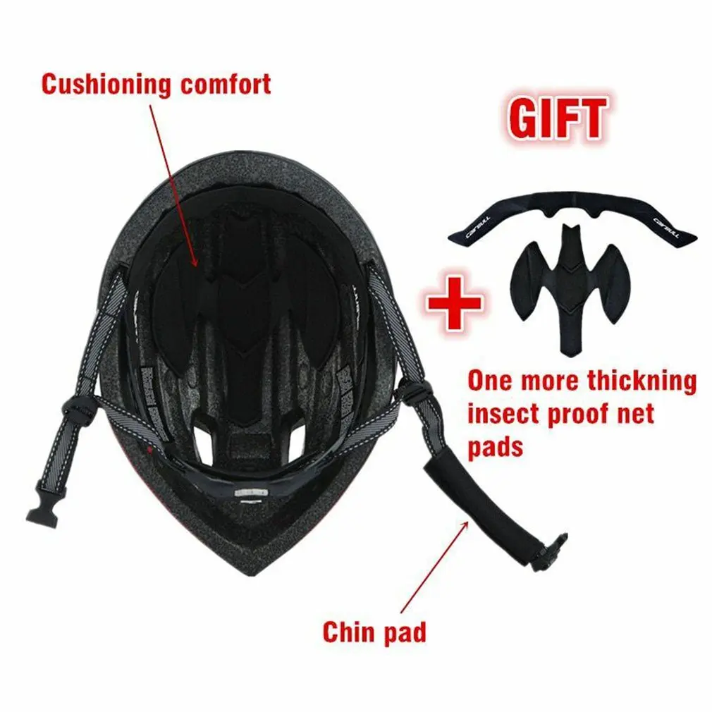 Male And Female Riding With Windshield Helmet Road Bike Bicycle Riding Helmet Ultralight Riding Equipment
