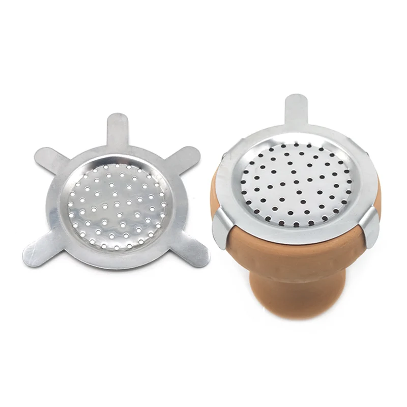 Charcoal-Holder Screens-Accessories Hookah Hole Shisha-Narguile Chicha Silver Metal