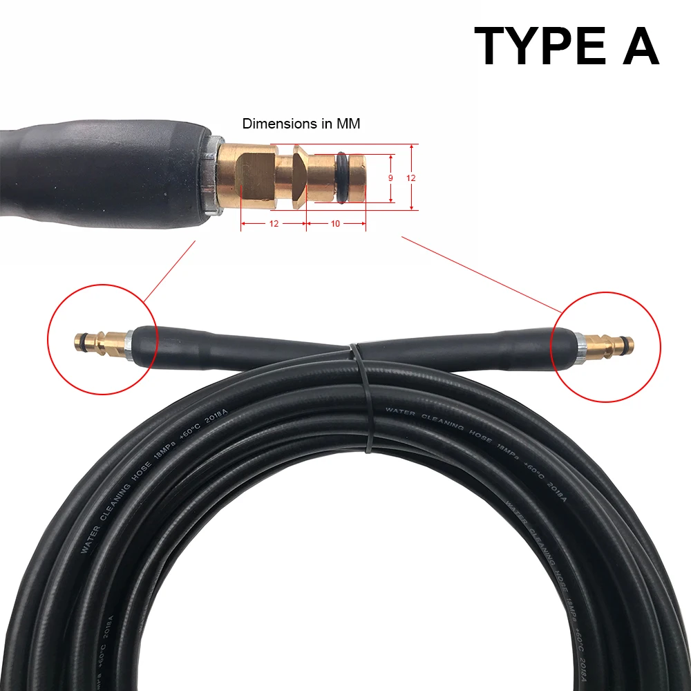 Ceny 10m myjka ciśnieniowa czyszczenie wody wąż czystej miedzi dla Karcher K2 K3 K4 K5 myjnia samochodowa