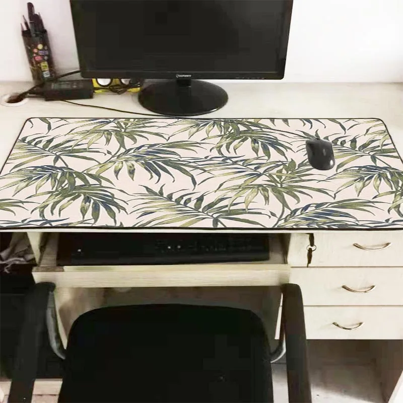  XGZ Palm Tree Large Gaming Mouse Pad Locking Edge Mouse Mat Keyboard Pad Desk Mat Laptop Computer f