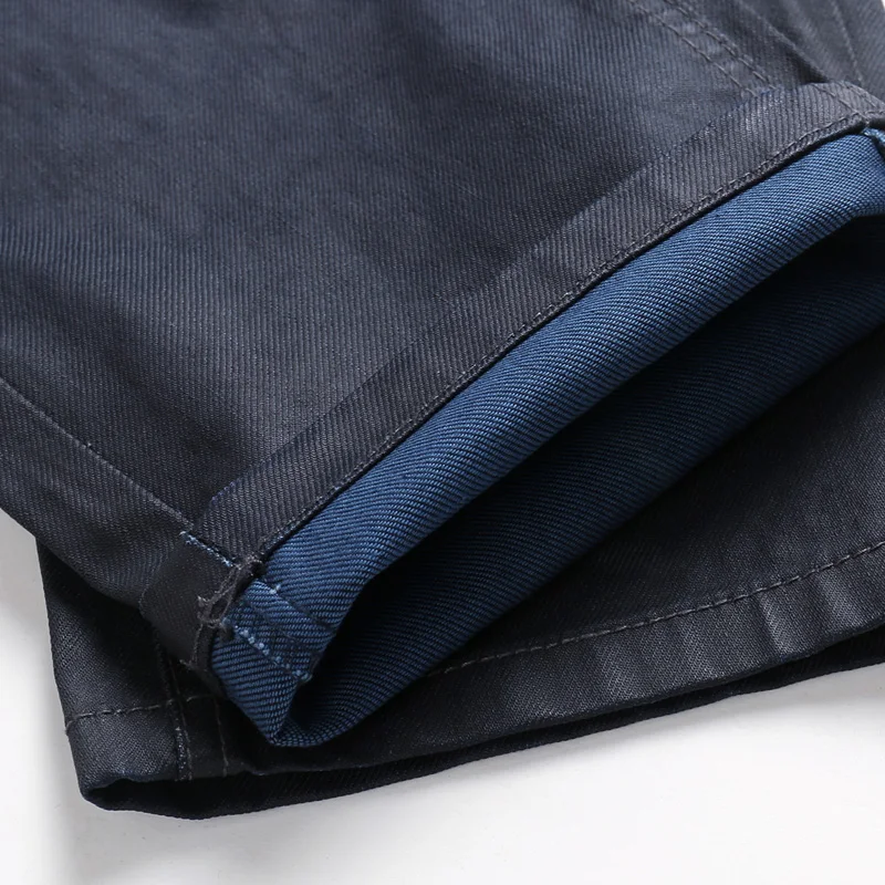 Teen Men Fashion Pure Black Slim Jeans Men Straight Classic Skinny Jeans Size 26-35