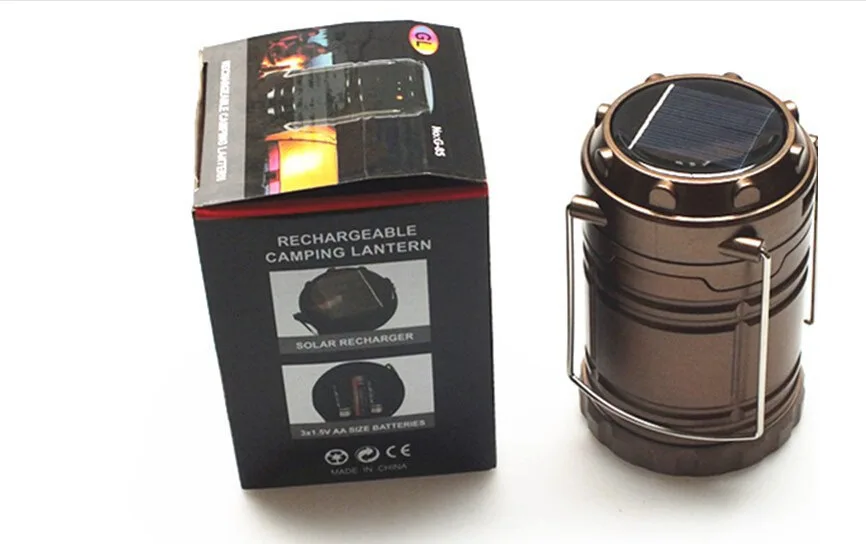

New Style Solar Energy Camping Lights Stretchable Camping Light Folding Emergency Small Lantern Tent Light Portable Lamp