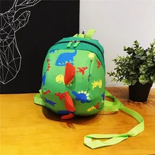 Mochila escolar con cuerda de tracción para niños, mochila escolar con dibujos animados, bonita cremallera de gran capacidad, ligera e impermeable, con cuerda antipérdida