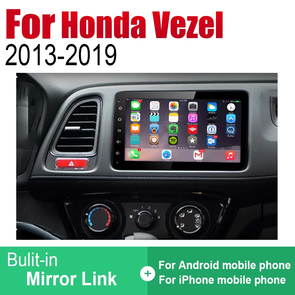 Top ZaiXi Auto Player GPS Navigation For Honda Vezel HR-V 2013~2019 Car Android Multimedia System Screen Radio Stereo 4