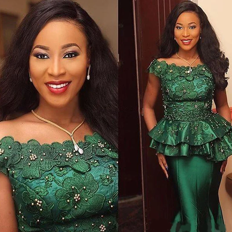 2022 Nigeria Style Lace Formal Evening 