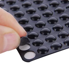 Silicone-Rubber Bumpers Shock-Absorber Self-Adhesive Anti-Slip Feet-Pads Soft Clear 100pcs