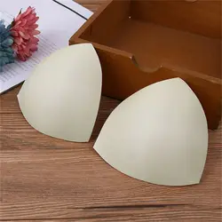 Women’s 2PCS Bra Pads Invisible Reusable Self Adhesive Breast Nipple Cover Up Padded Insert Removable Soft Cup Bra Pad