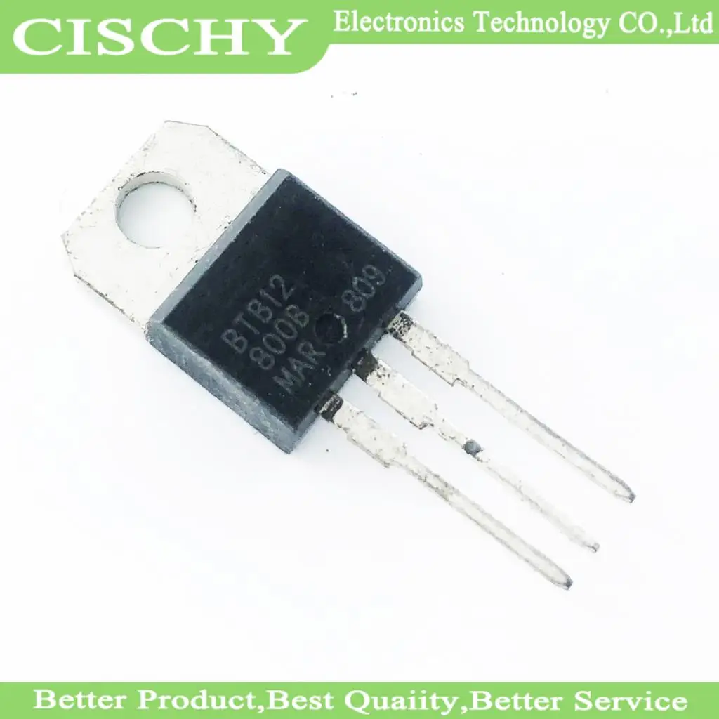 10 шт./лот BTB12-800 = BTB12-600 BTB12-800B BTB12 12A/800V TO-220 Triac двунаправленный Тиристоры |