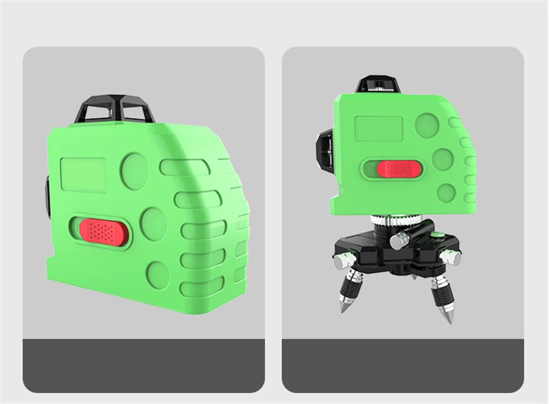 12 Lines 3D Laser Level Green Self-Leveling 360 Degre Horizontal And Vertical Cross Lines Green Laser Line With Tripod Battery