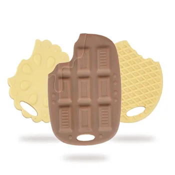 

Baby Silicone Teether Chocolate Biscuit Grinding Equipment Baby Teeth Chew Baby Care Products